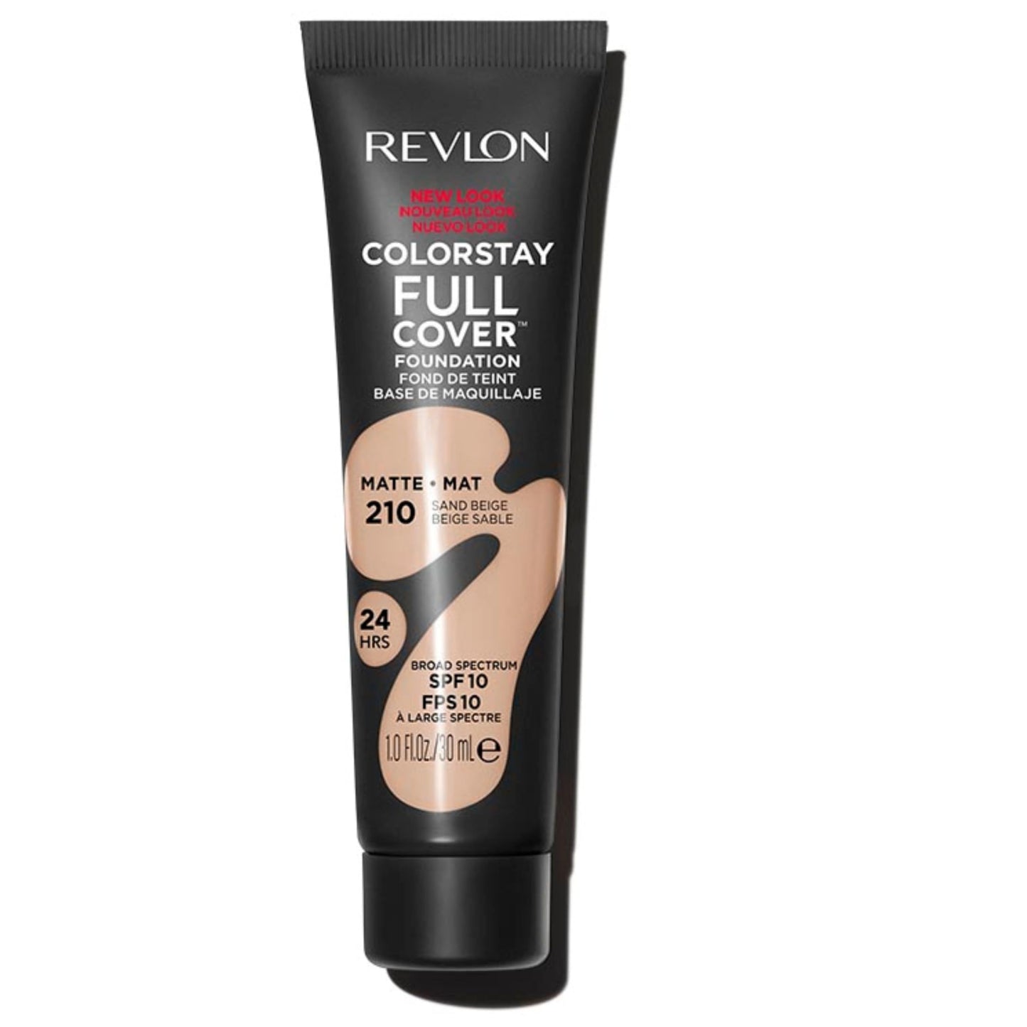 Revlon Liquid Foundation, ColorStay Face Makeup for Normal and Dry Skin, Longwear Full Coverage with Matte Finish, Oil Free, Medium Beige, 1.0 Fl Oz