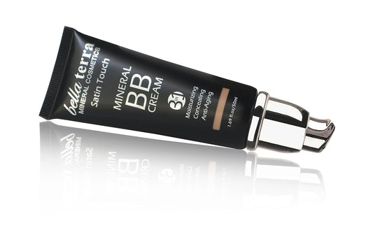 Bellaterra Cosmetics BB Cream - Tinted Moisturizer, Mineral Foundation Makeup, Medium 104 | Skin Perfector, 1.69 oz