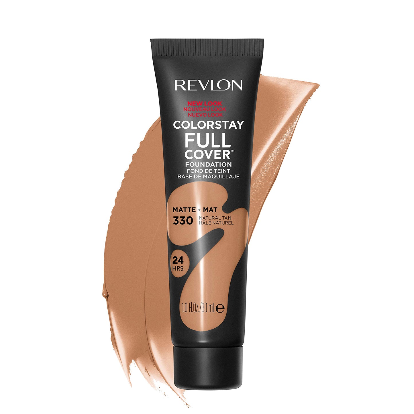 Revlon Liquid Foundation, ColorStay Face Makeup for Normal and Dry Skin, Longwear Full Coverage with Matte Finish, Oil Free, Medium Beige, 1.0 Fl Oz