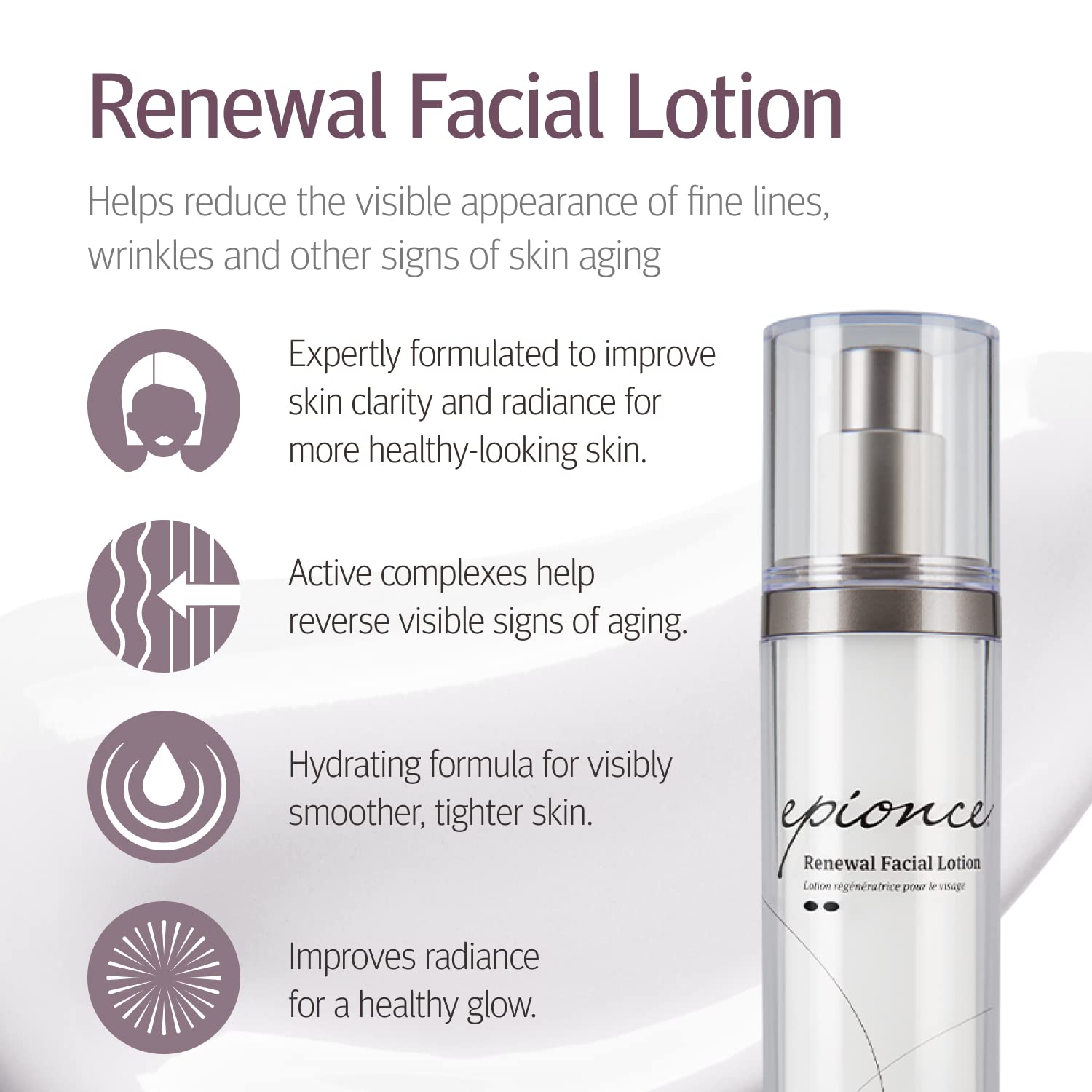 Epionce Renewal Facial Lotion - Hydrating, Anti-Aging Moisturizer for Normal to Combination Skin, For Fine Lines & Wrinkles, Dermatologist Skincare