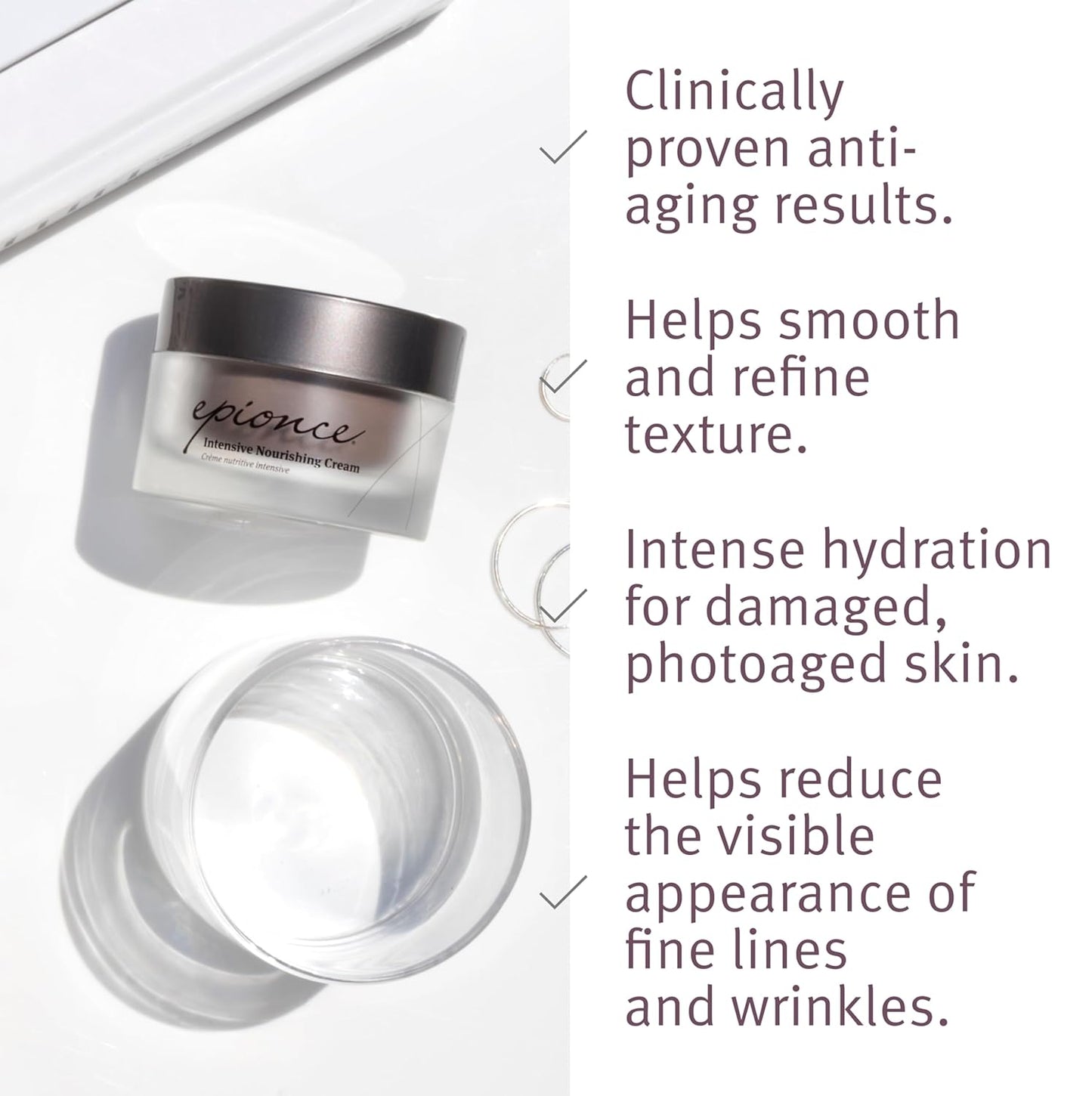 Epionce Intensive Nourishing Cream – Rich Anti-Aging Moisturizer for Face, Neck & Décolletage | Ceramides, Glycerin & Squalene | Targets Fine Lines, Dark Spots & Dryness | Dermatologist Skincare